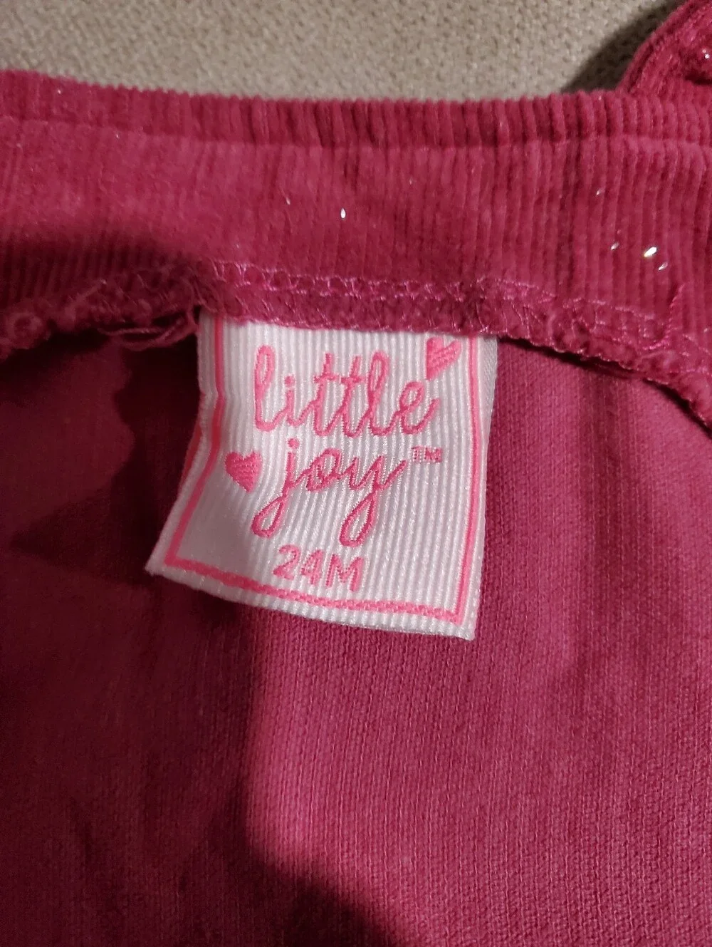24M Girls' Pink Corduroy Button-Front Vest with Heart Pockets